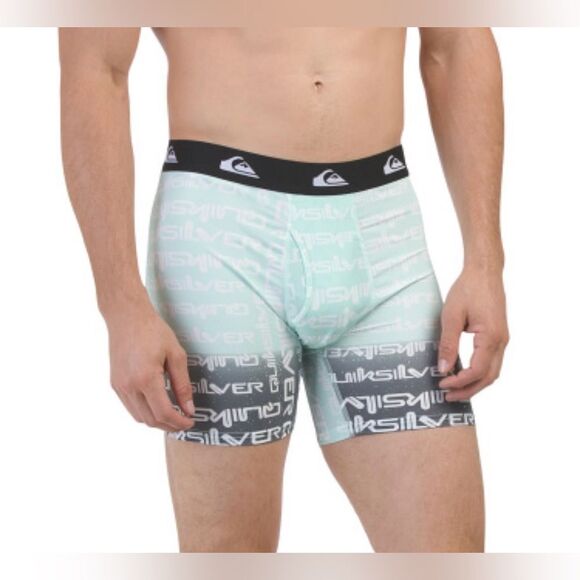 Quicksilver MultiβS Multi Performance Nylon Fly Front Boxer Briefs Pack of 4 - Picture 2 of 4